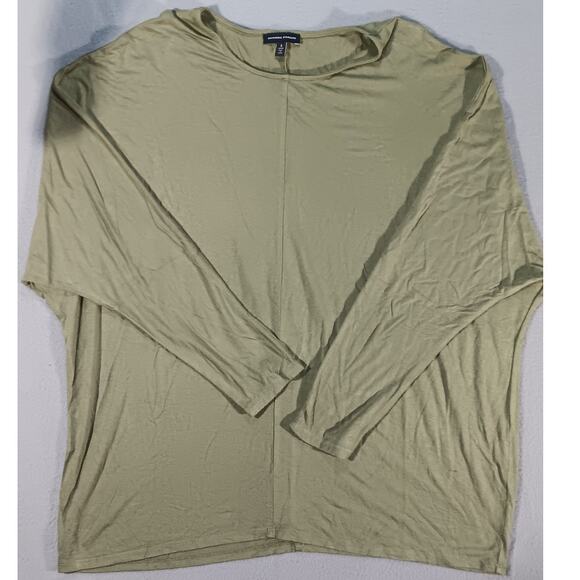 Universal Standard Dolman Long Sleeve Top Small Olive Green Soft Stretch Tee - Picture 1 of 5